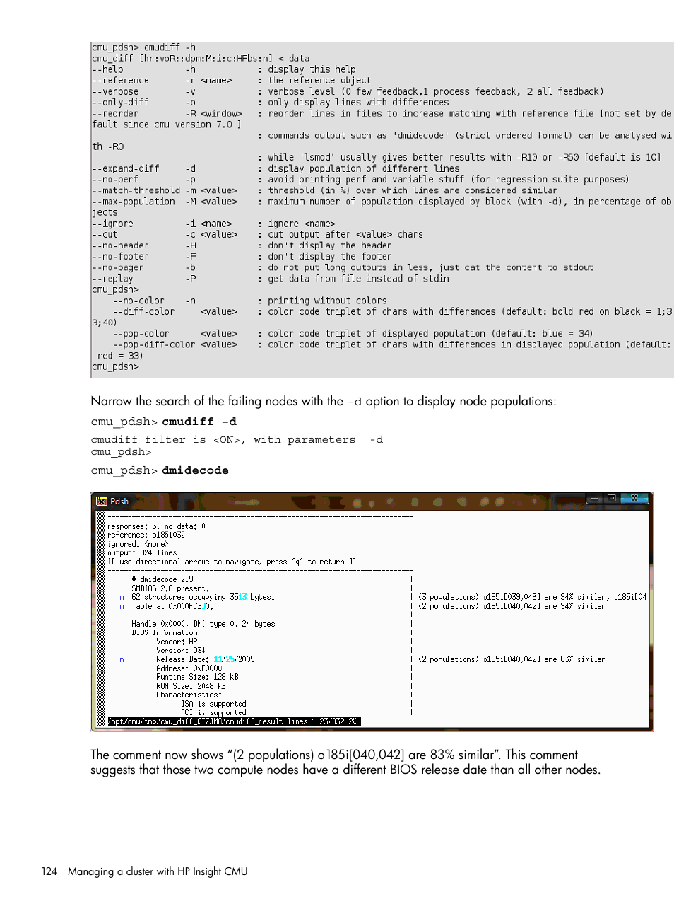 HP Insight Cluster Management Utility User Manual | Page 124 / 223