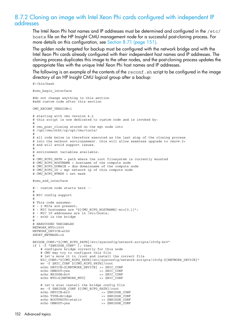 HP Insight Cluster Management Utility User Manual | Page 152 / 223