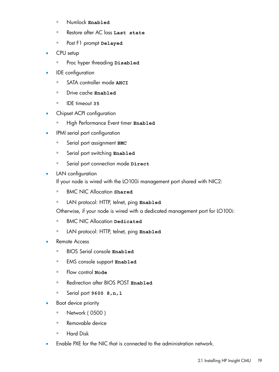 HP Insight Cluster Management Utility User Manual | Page 19 / 223