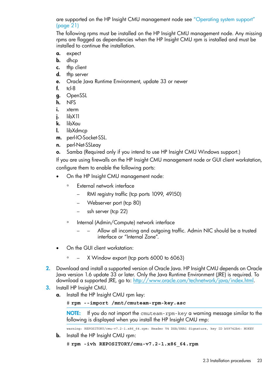 HP Insight Cluster Management Utility User Manual | Page 23 / 223