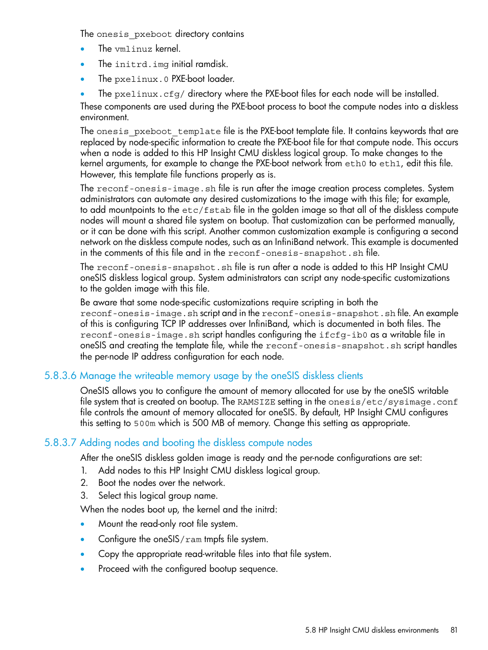 HP Insight Cluster Management Utility User Manual | Page 81 / 223