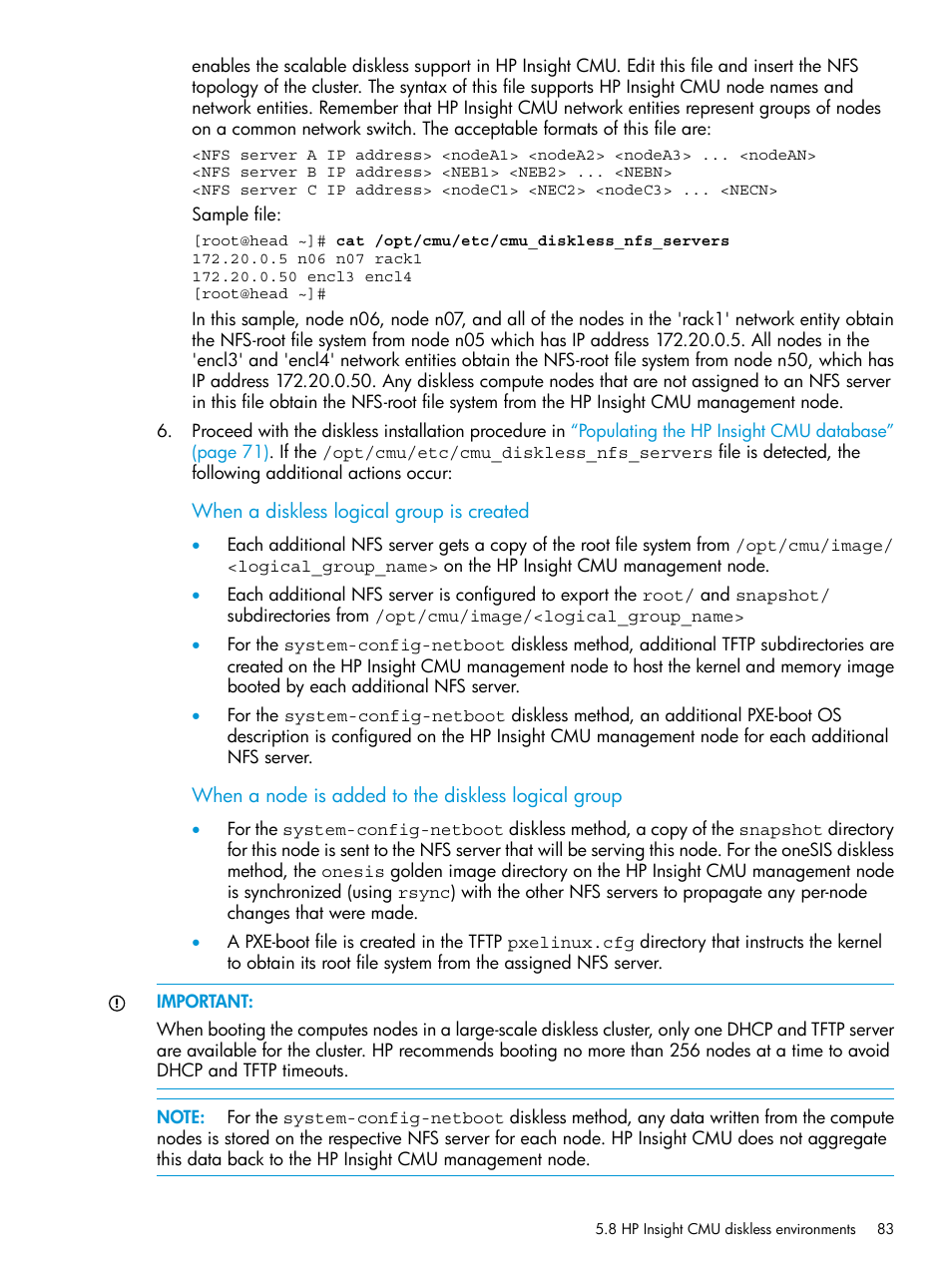 HP Insight Cluster Management Utility User Manual | Page 83 / 223