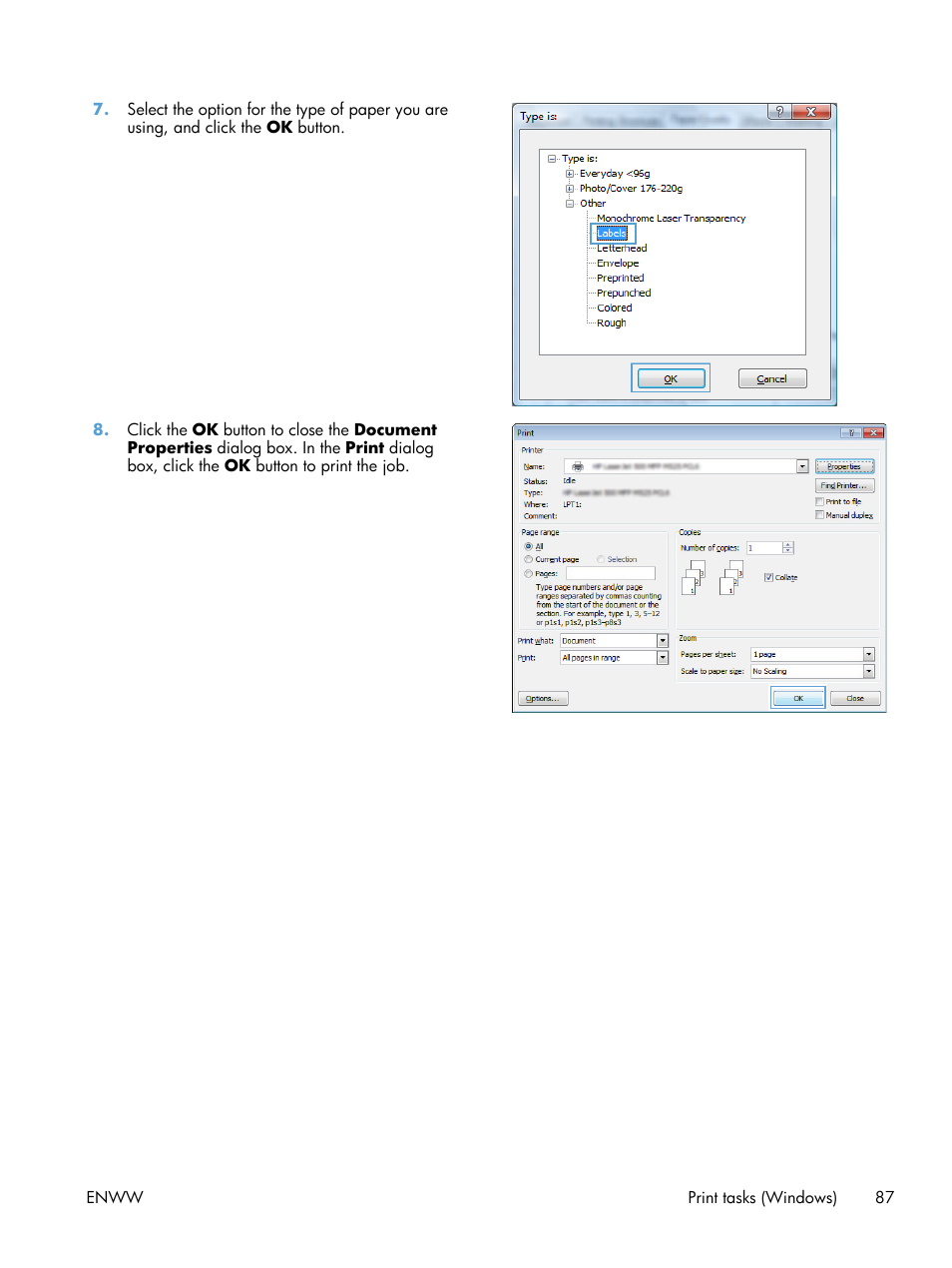 HP LaserJet Enterprise MFP M725 series User Manual | Page 101 / 318