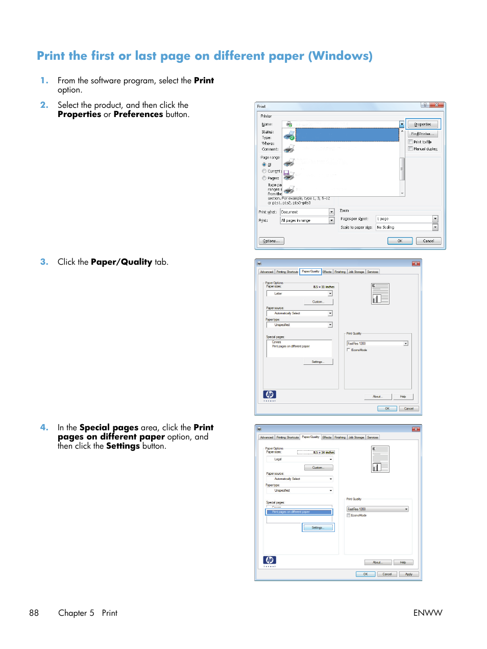 HP LaserJet Enterprise MFP M725 series User Manual | Page 102 / 318