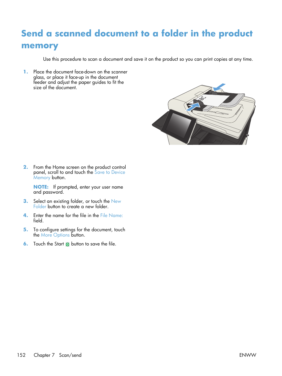 HP LaserJet Enterprise MFP M725 series User Manual | Page 166 / 318