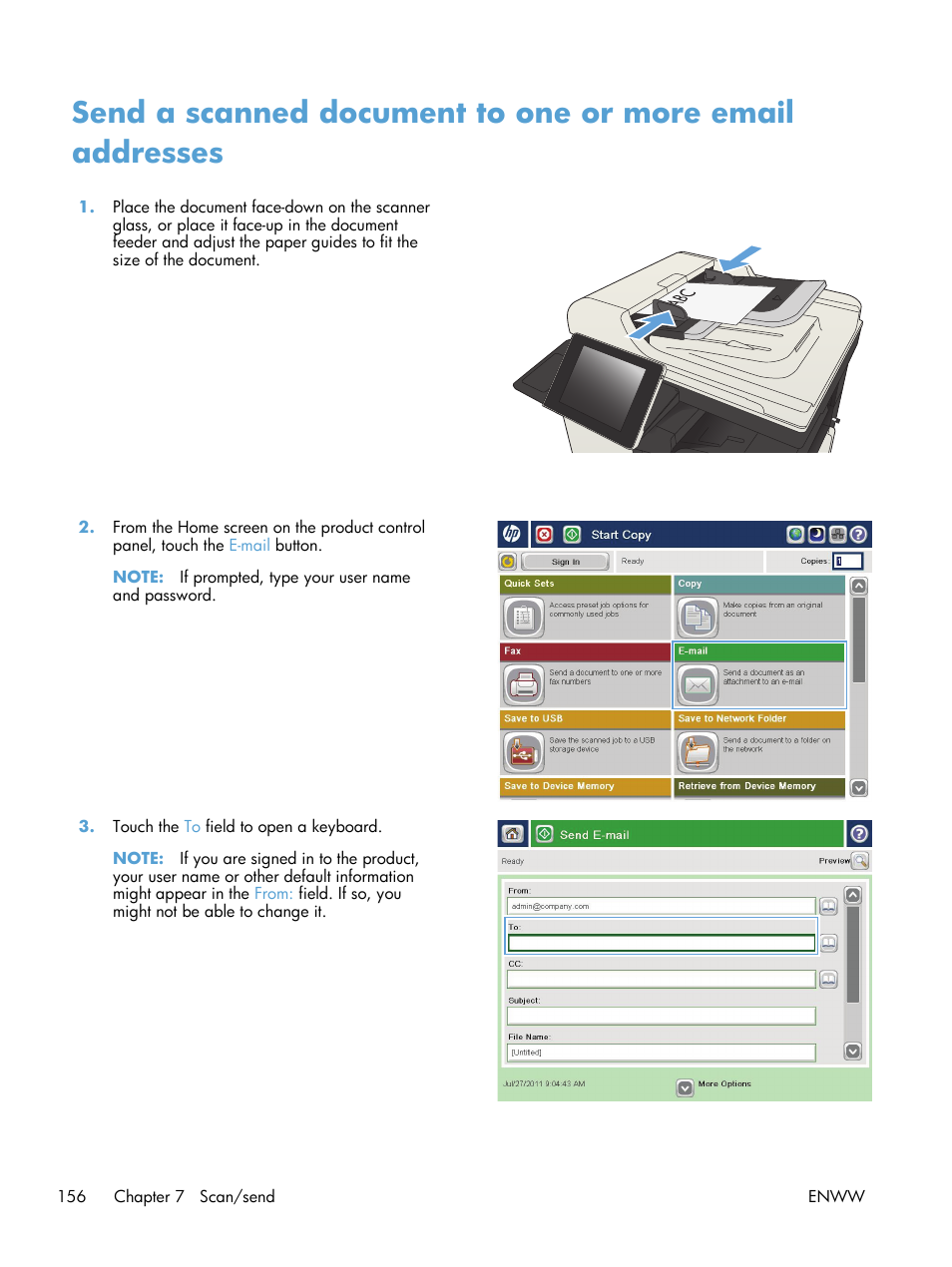 HP LaserJet Enterprise MFP M725 series User Manual | Page 170 / 318