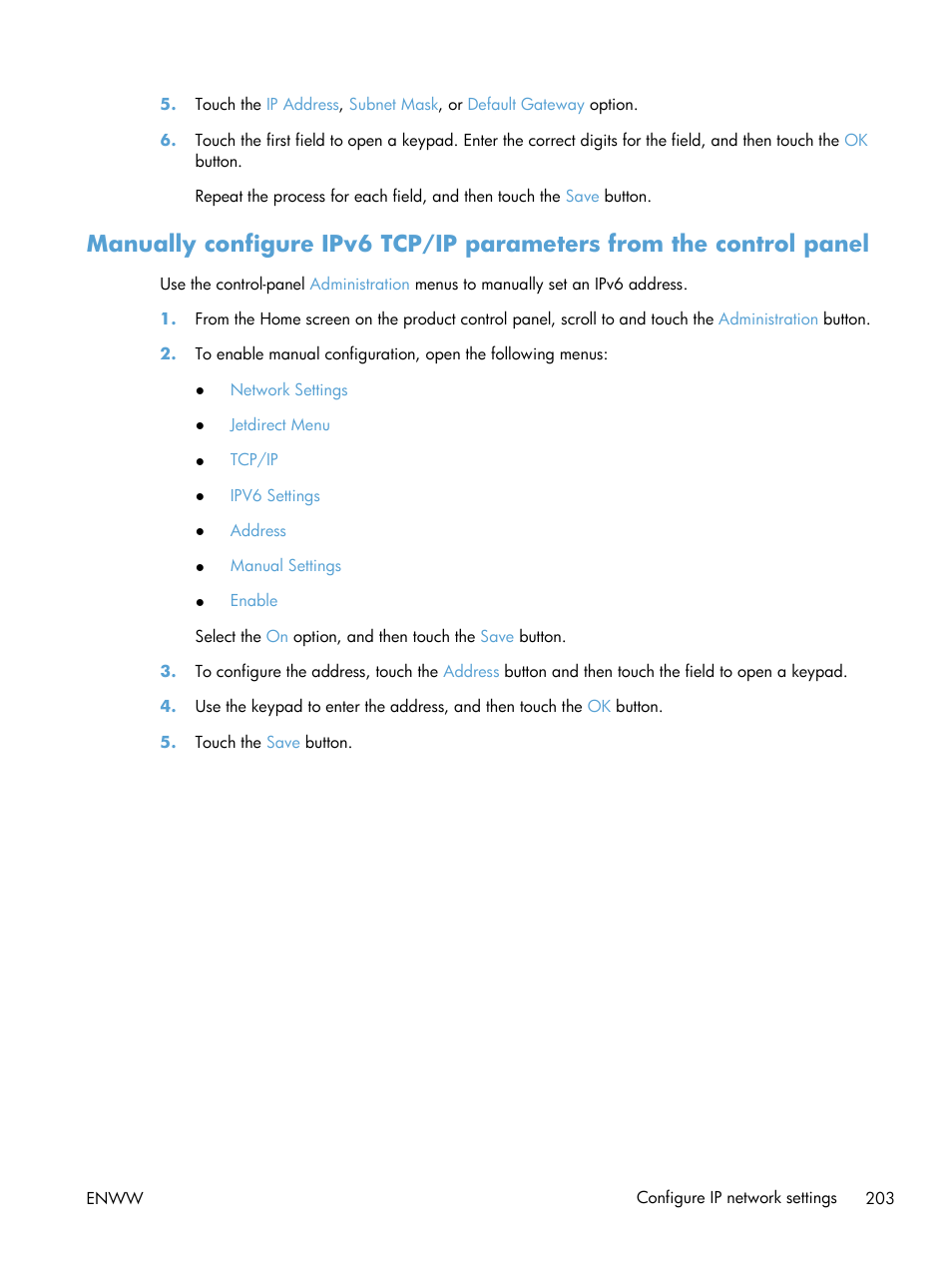 HP LaserJet Enterprise MFP M725 series User Manual | Page 217 / 318