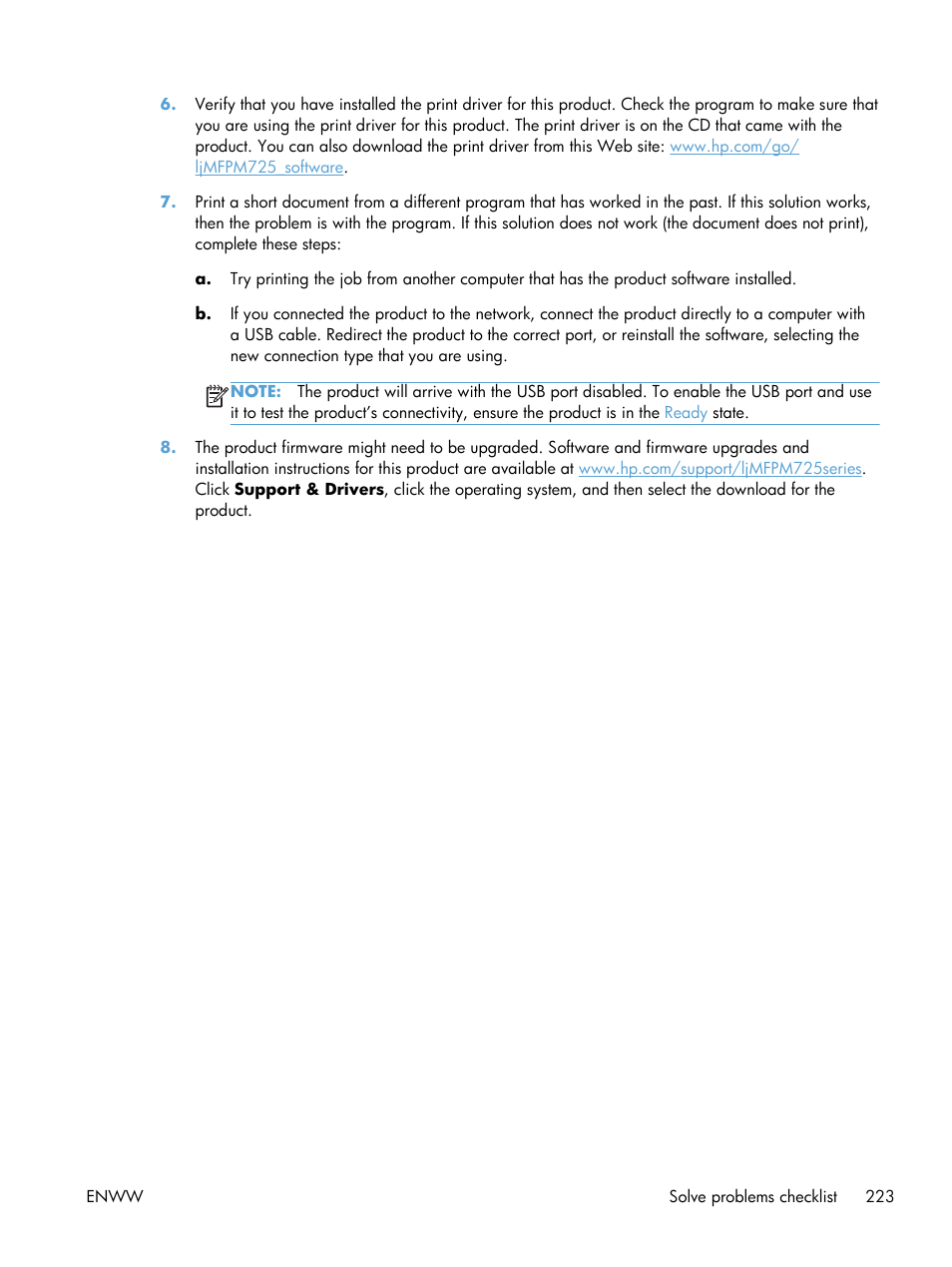 HP LaserJet Enterprise MFP M725 series User Manual | Page 237 / 318