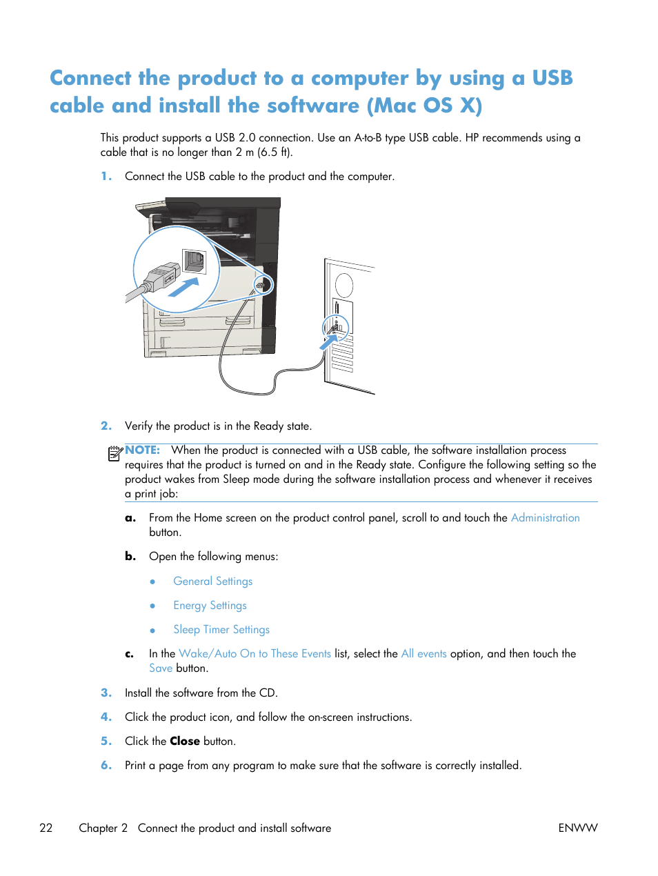 HP LaserJet Enterprise MFP M725 series User Manual | Page 36 / 318