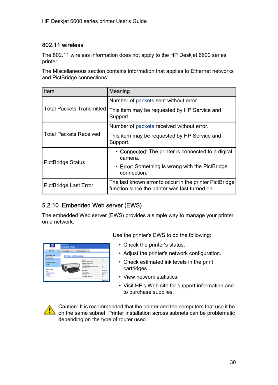 11 wireless, 10 embedded web server (ews), Embedded web server (ews) | Embedded web server | HP Deskjet 6620 Color Inkjet Printer User Manual | Page 30 / 155