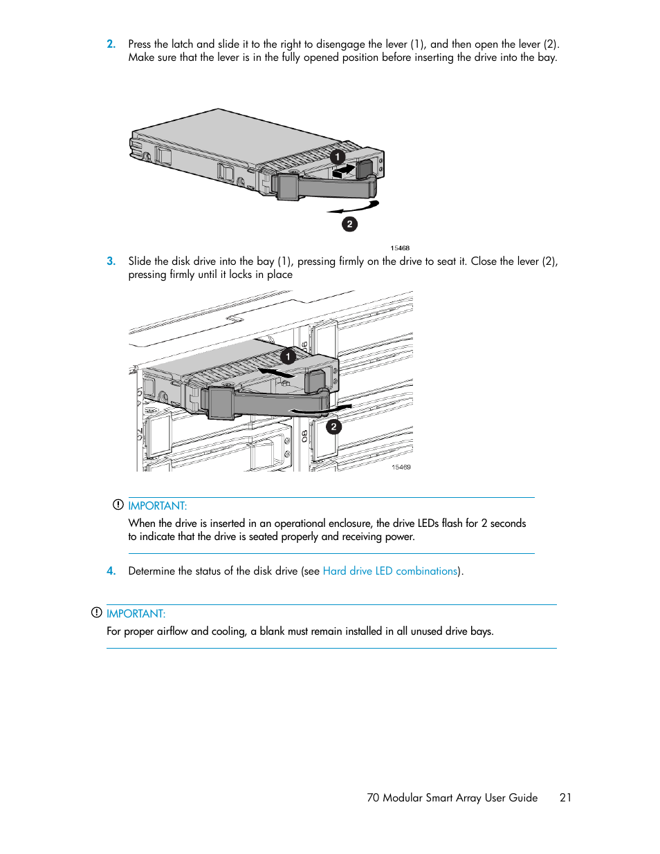 HP 70 Modular Smart Array User Manual | Page 21 / 60