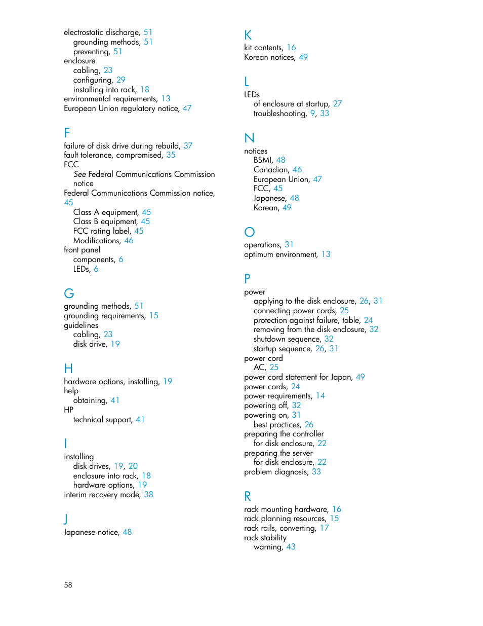 HP 70 Modular Smart Array User Manual | Page 58 / 60