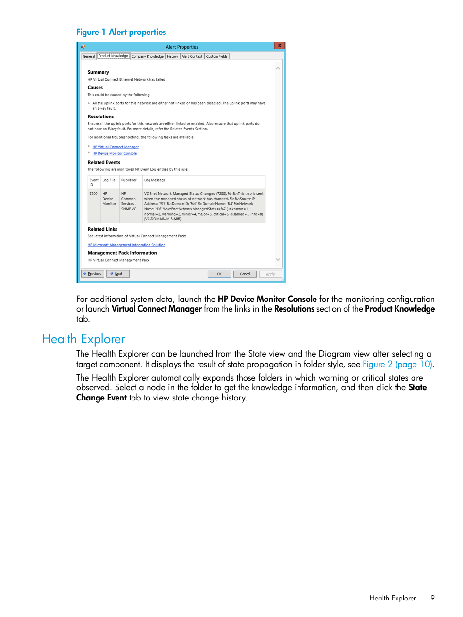 Health explorer | HP OneView for Microsoft System Center User Manual | Page 9 / 48