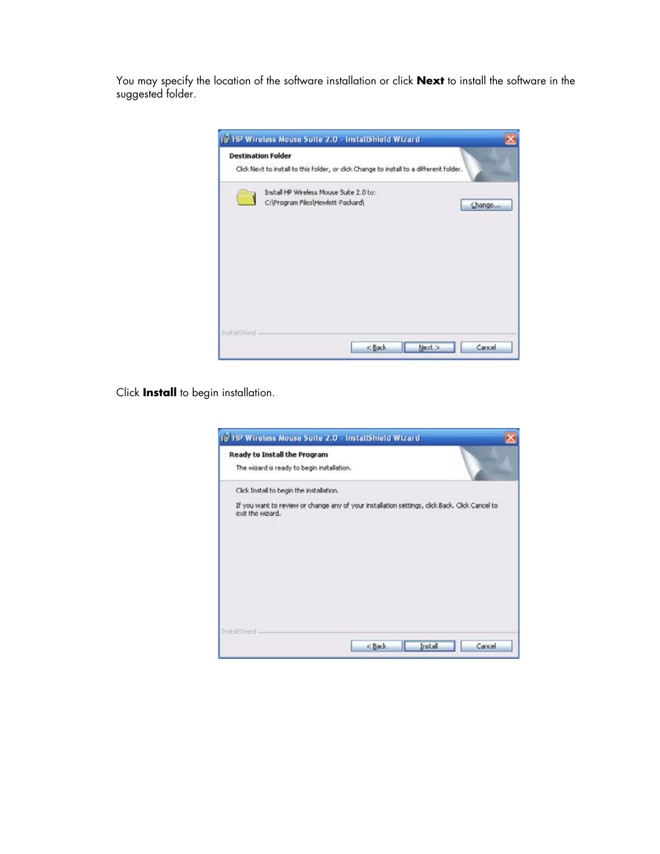 HP Wi-Fi Direct Mobile Mouse User Manual | Page 5 / 31