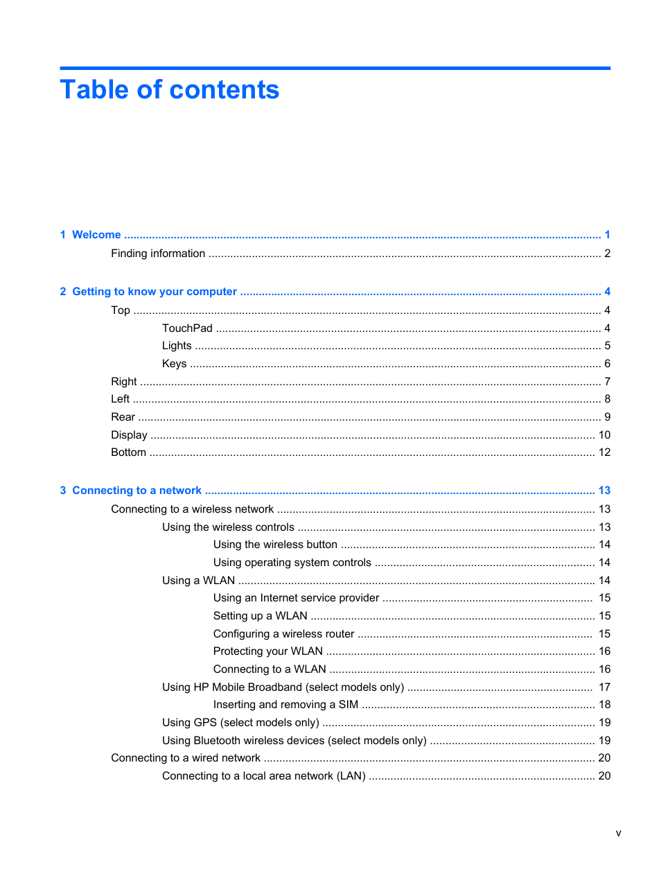 HP EliteBook Revolve 810 G1 Tablet User Manual | Page 5 / 101