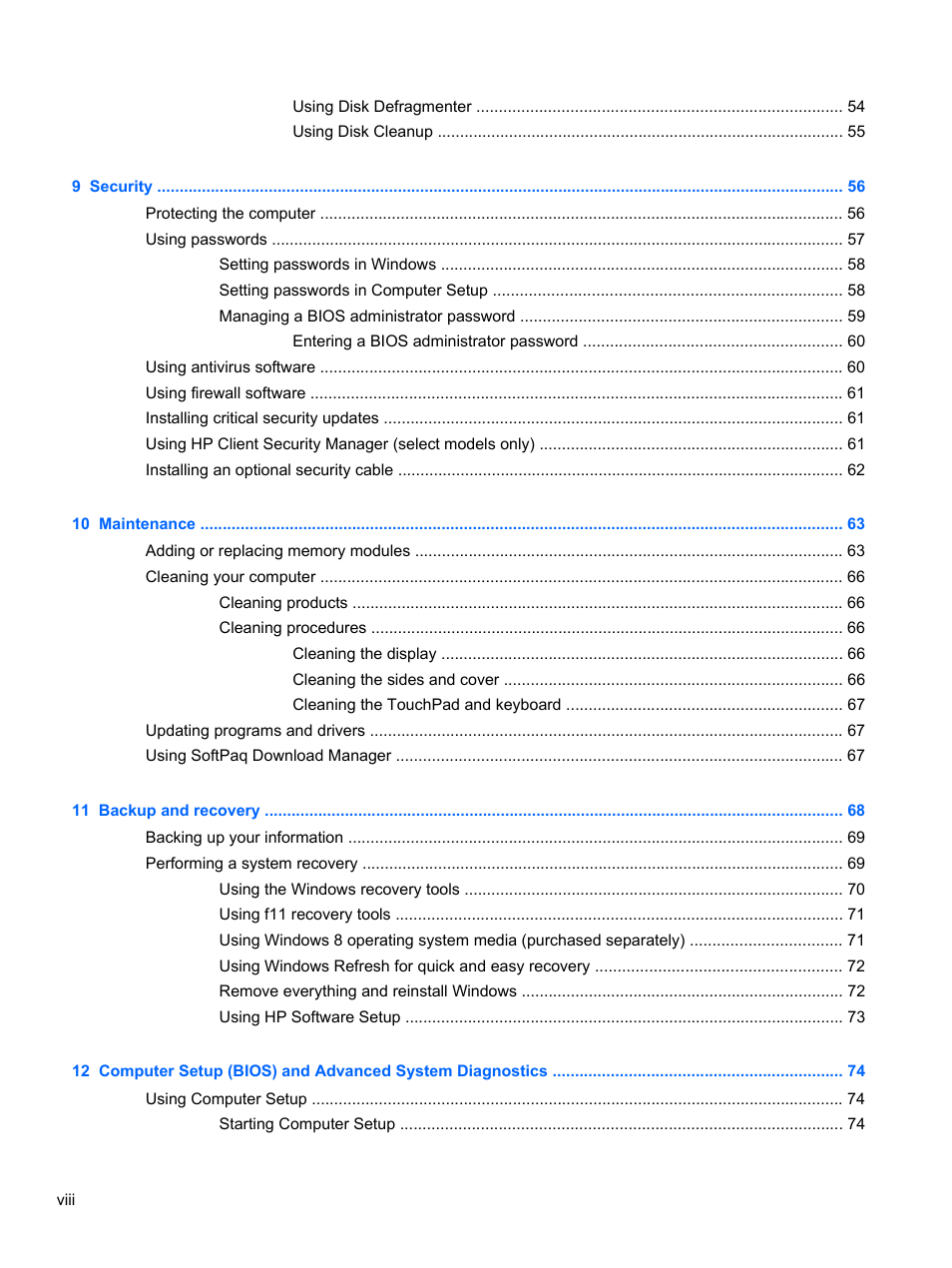 HP EliteBook Revolve 810 G1 Tablet User Manual | Page 8 / 101