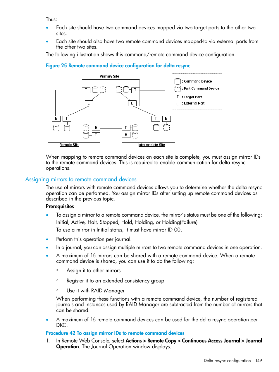 Assigning mirrors to remote command devices | HP XP P9500 Storage User Manual | Page 149 / 192