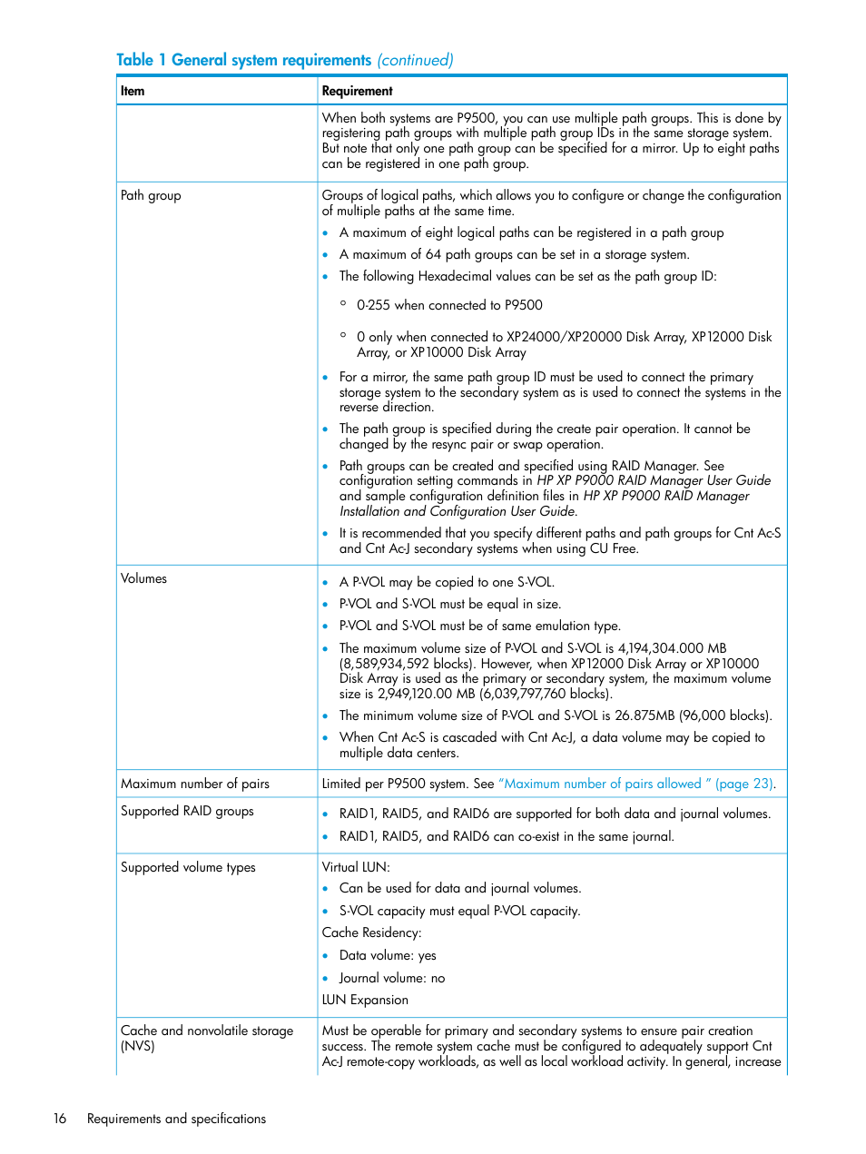 HP XP P9500 Storage User Manual | Page 16 / 192