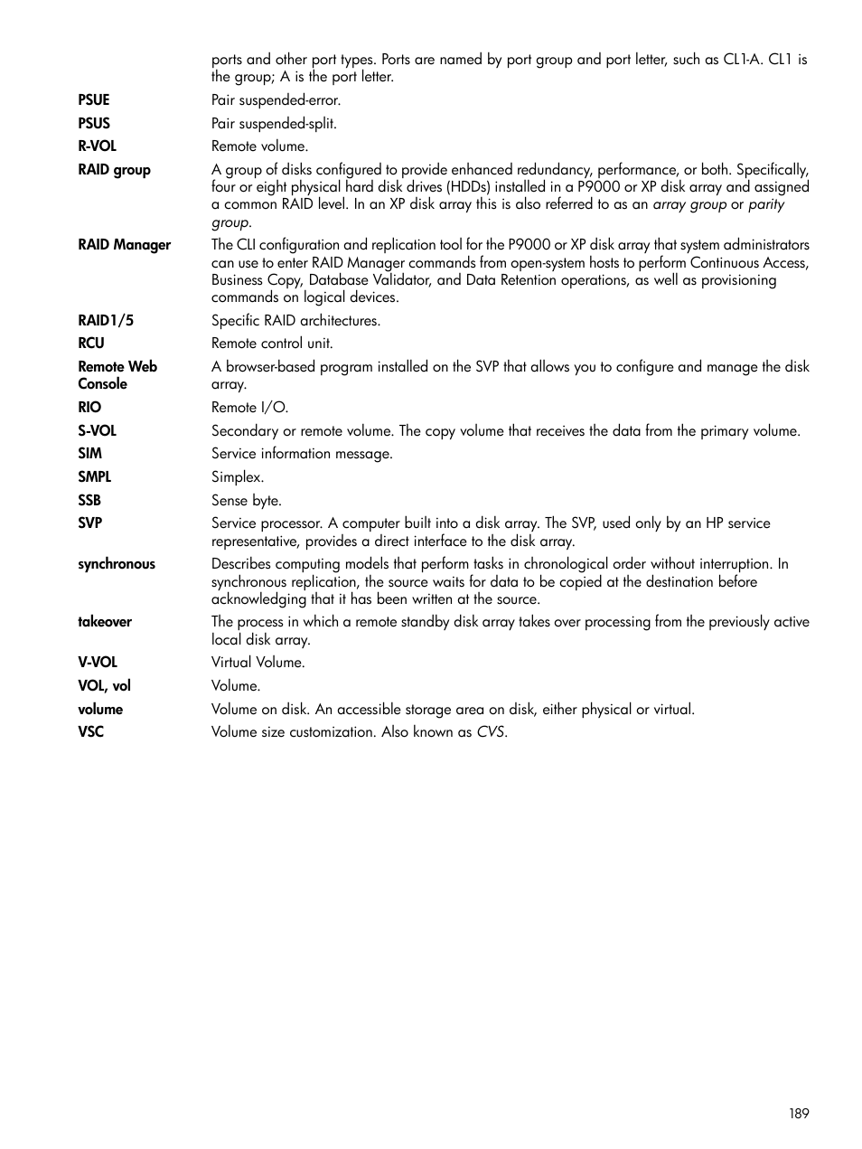 HP XP P9500 Storage User Manual | Page 189 / 192