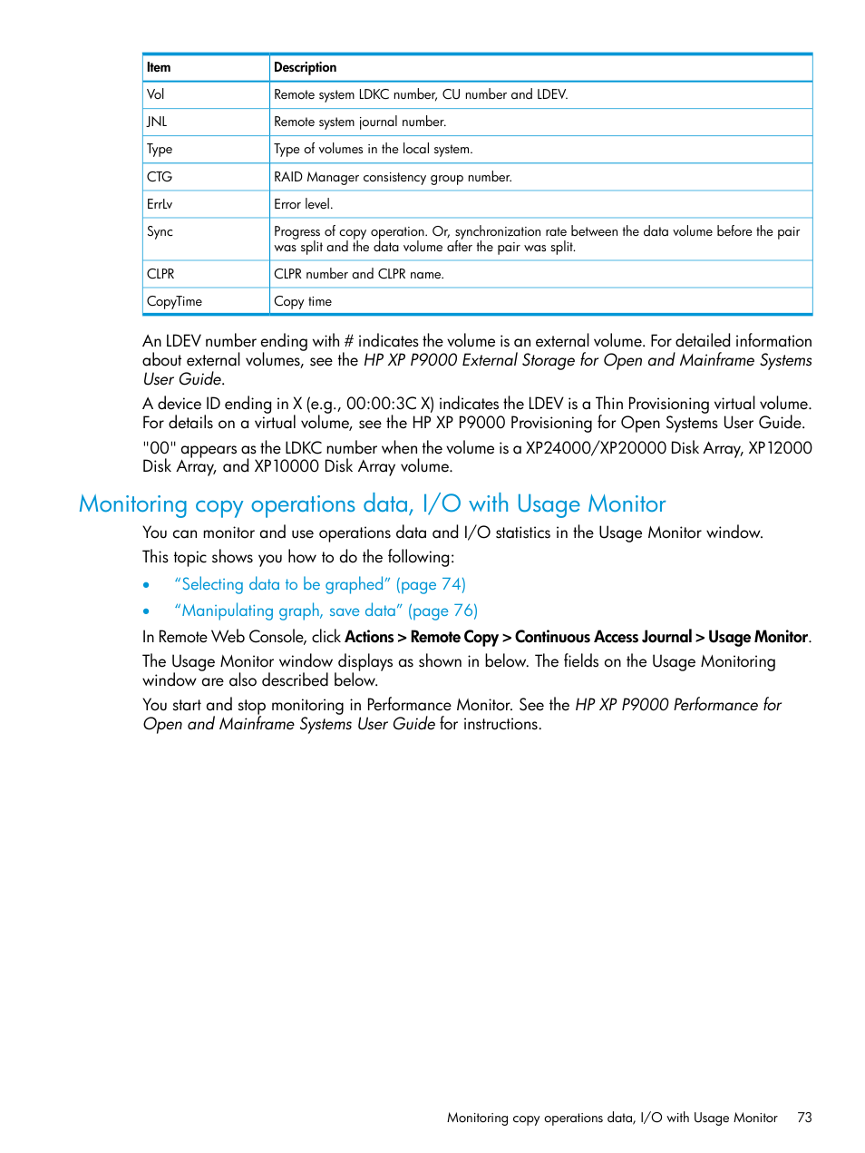 HP XP P9500 Storage User Manual | Page 73 / 192
