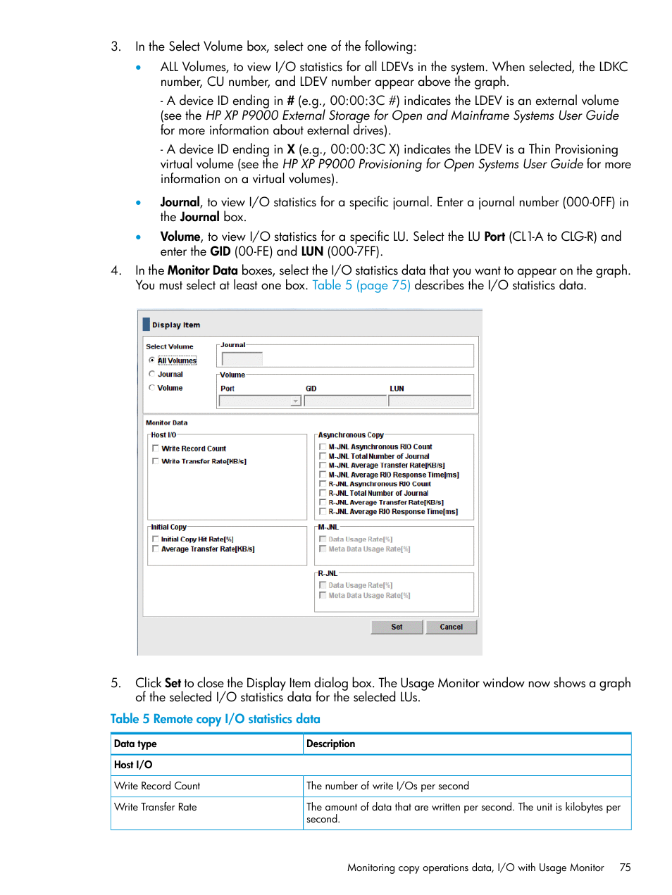 HP XP P9500 Storage User Manual | Page 75 / 192