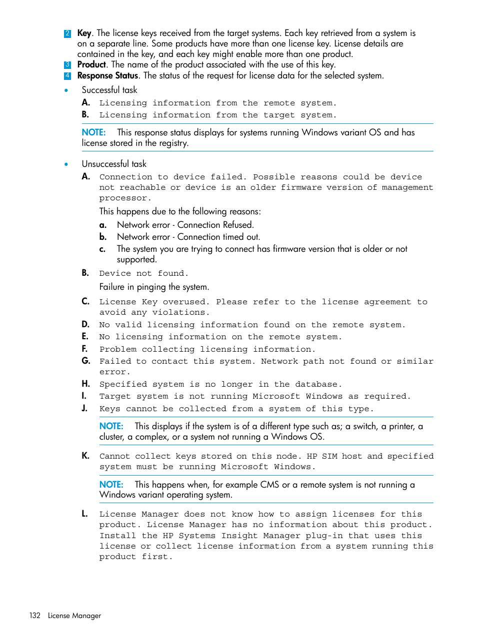 HP Systems Insight Manager User Manual | Page 132 / 259