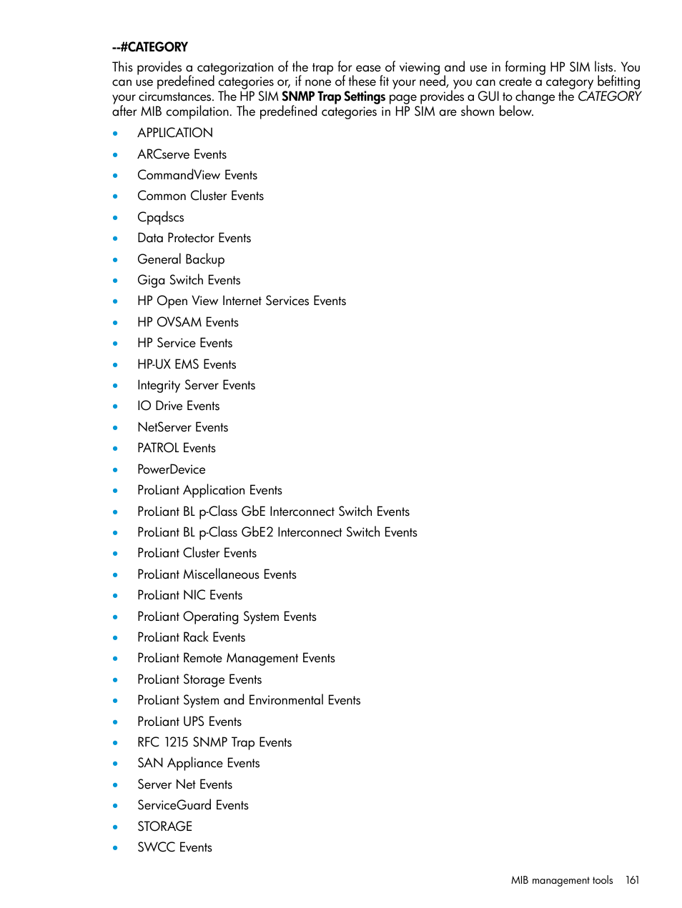 HP Systems Insight Manager User Manual | Page 161 / 259