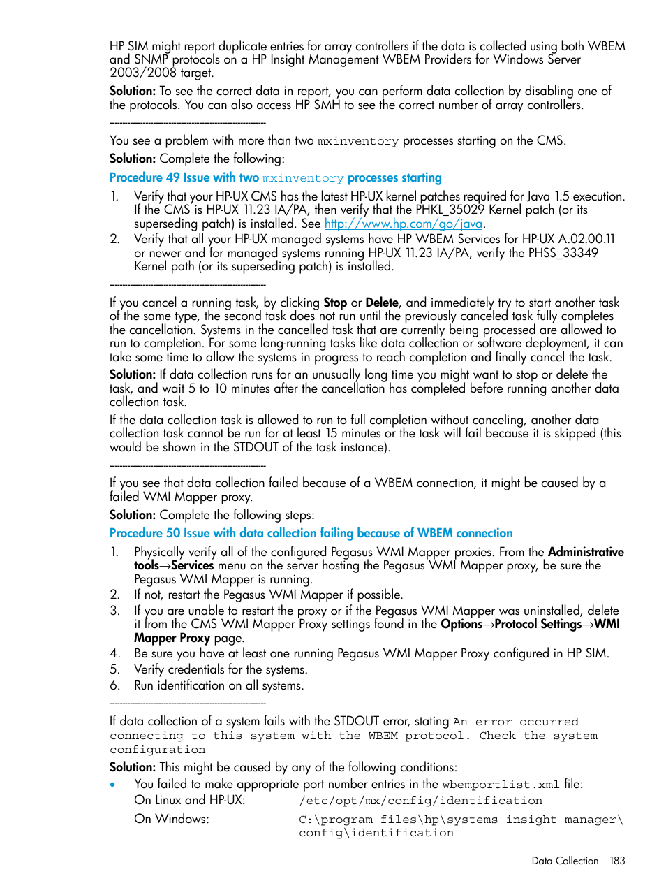 HP Systems Insight Manager User Manual | Page 183 / 259