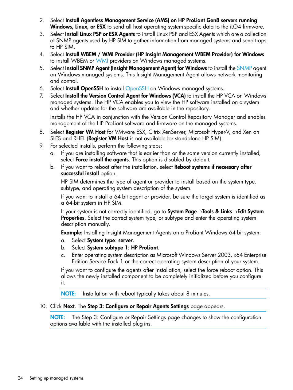 HP Systems Insight Manager User Manual | Page 24 / 259