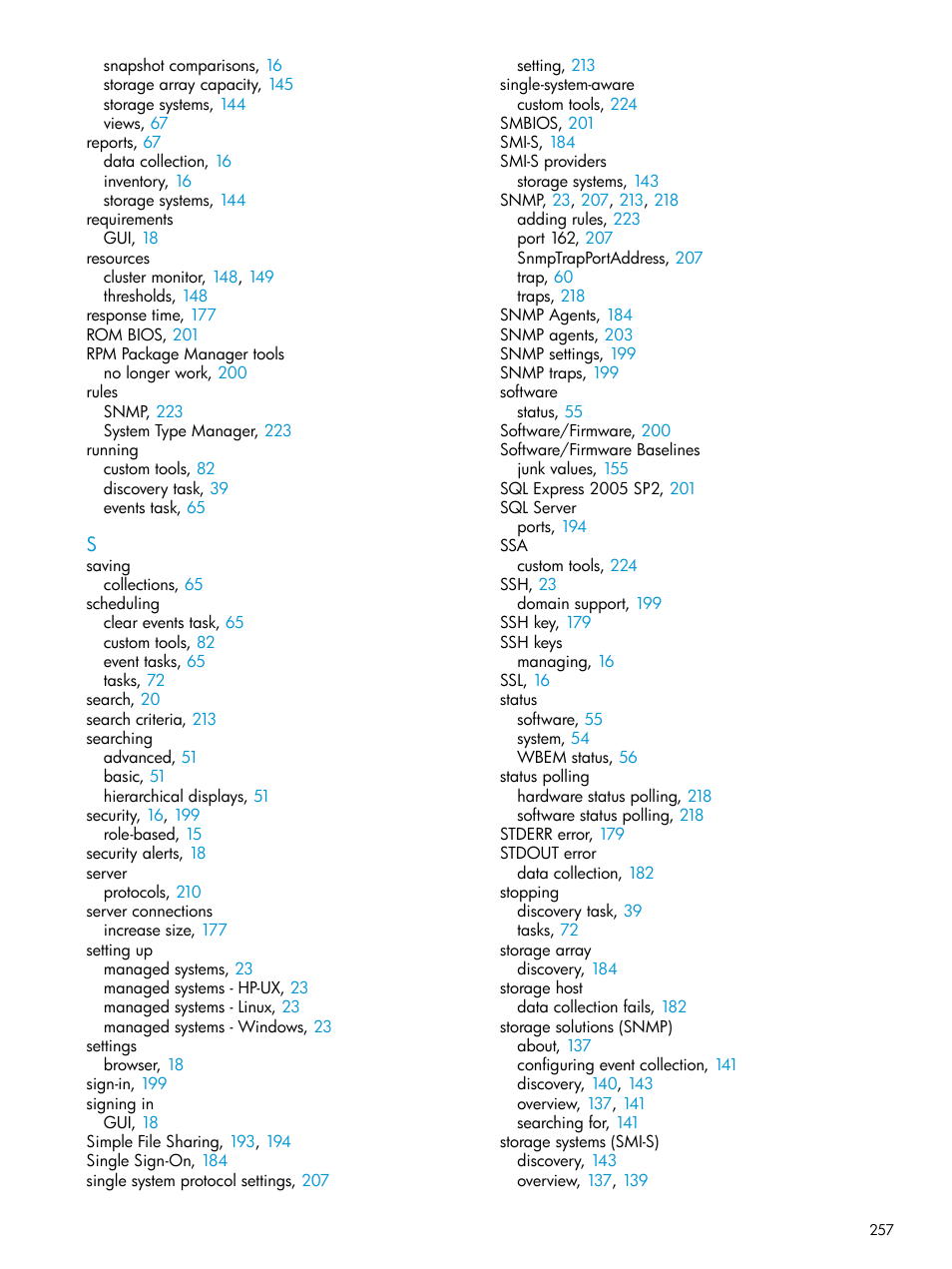 HP Systems Insight Manager User Manual | Page 257 / 259