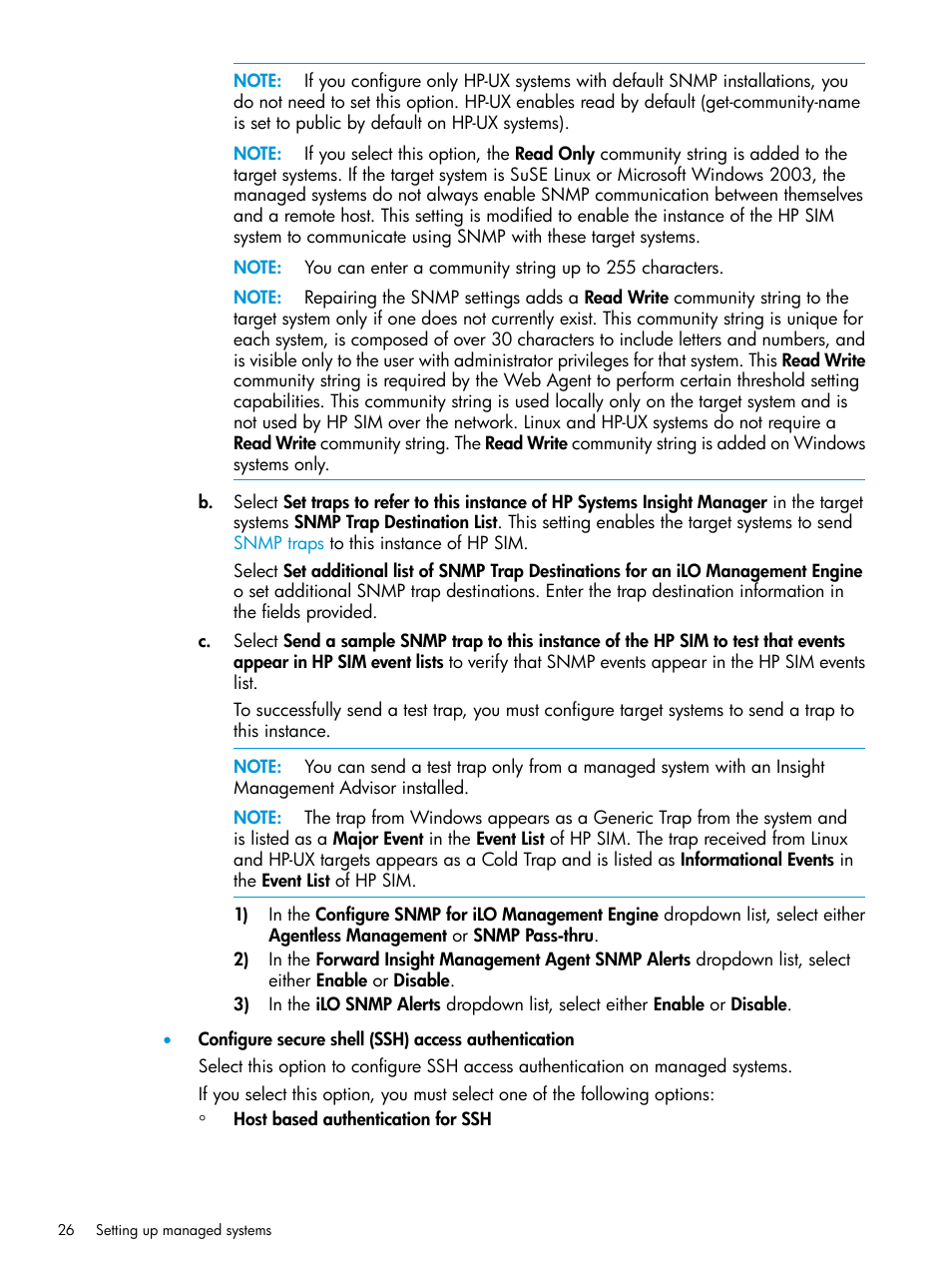 HP Systems Insight Manager User Manual | Page 26 / 259