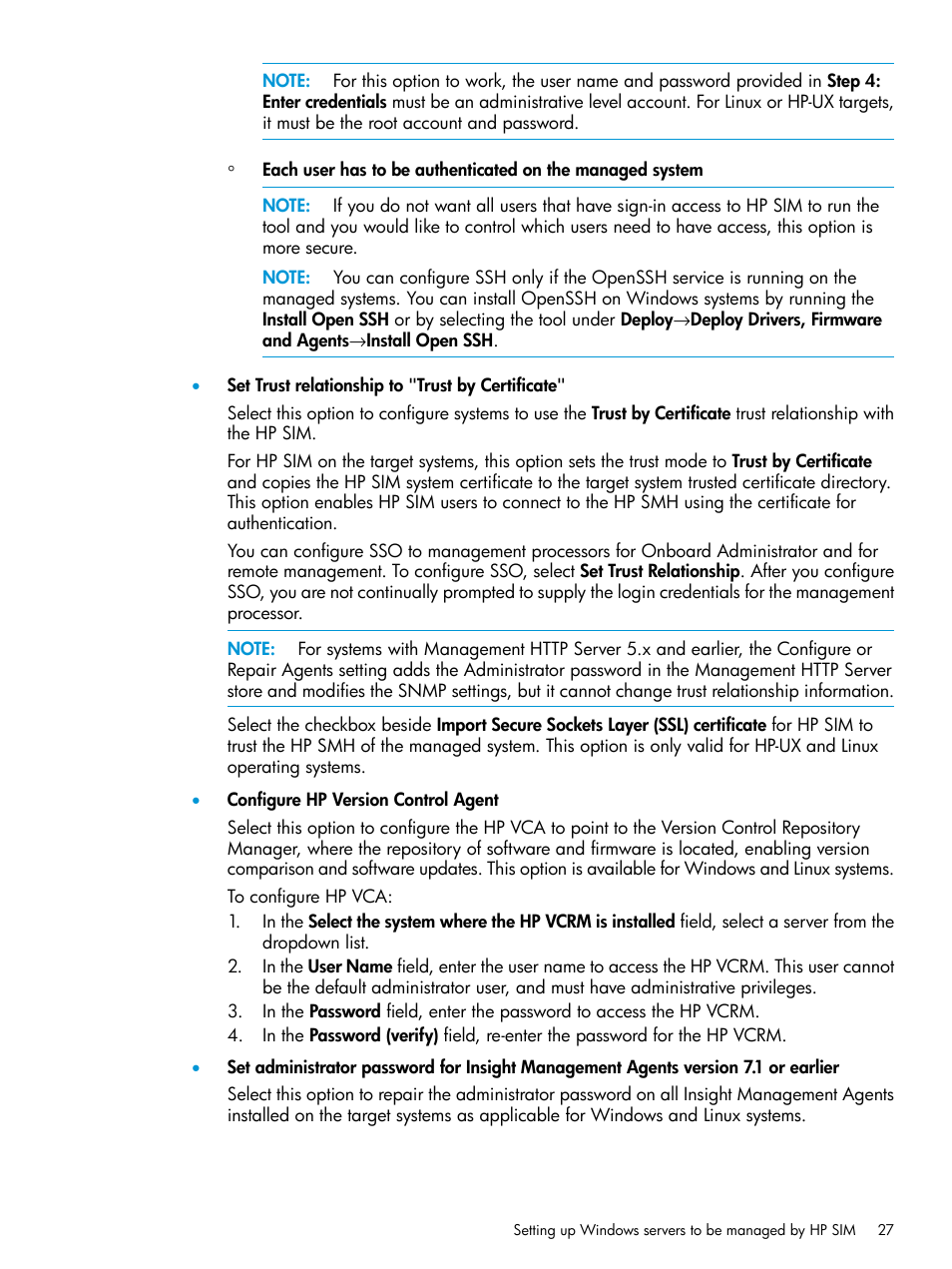 HP Systems Insight Manager User Manual | Page 27 / 259