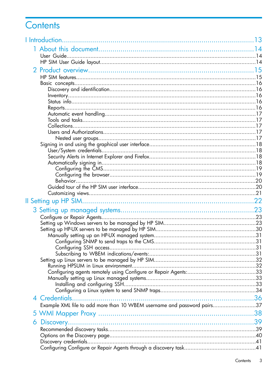 HP Systems Insight Manager User Manual | Page 3 / 259