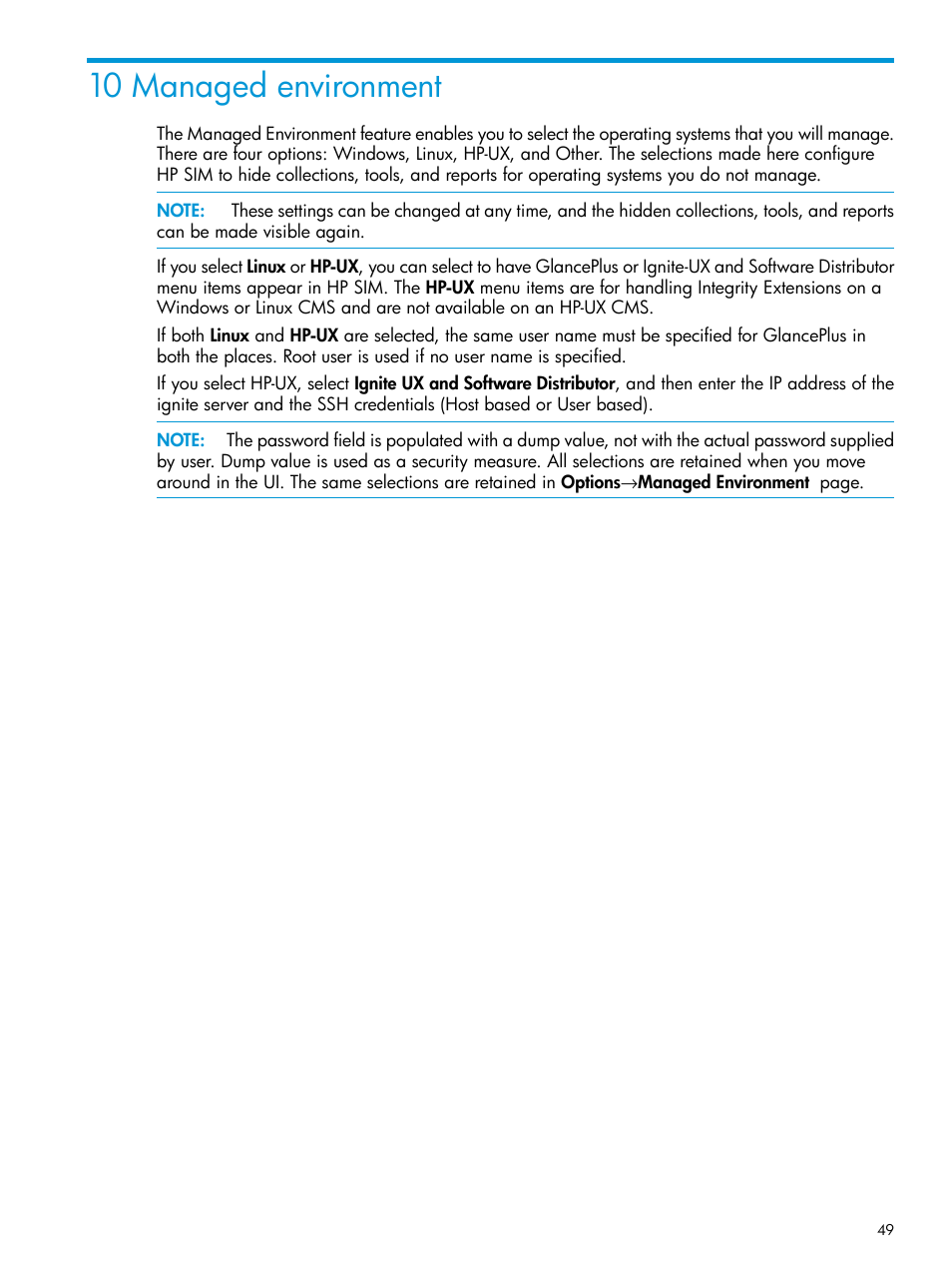 10 managed environment | HP Systems Insight Manager User Manual | Page 49 / 259