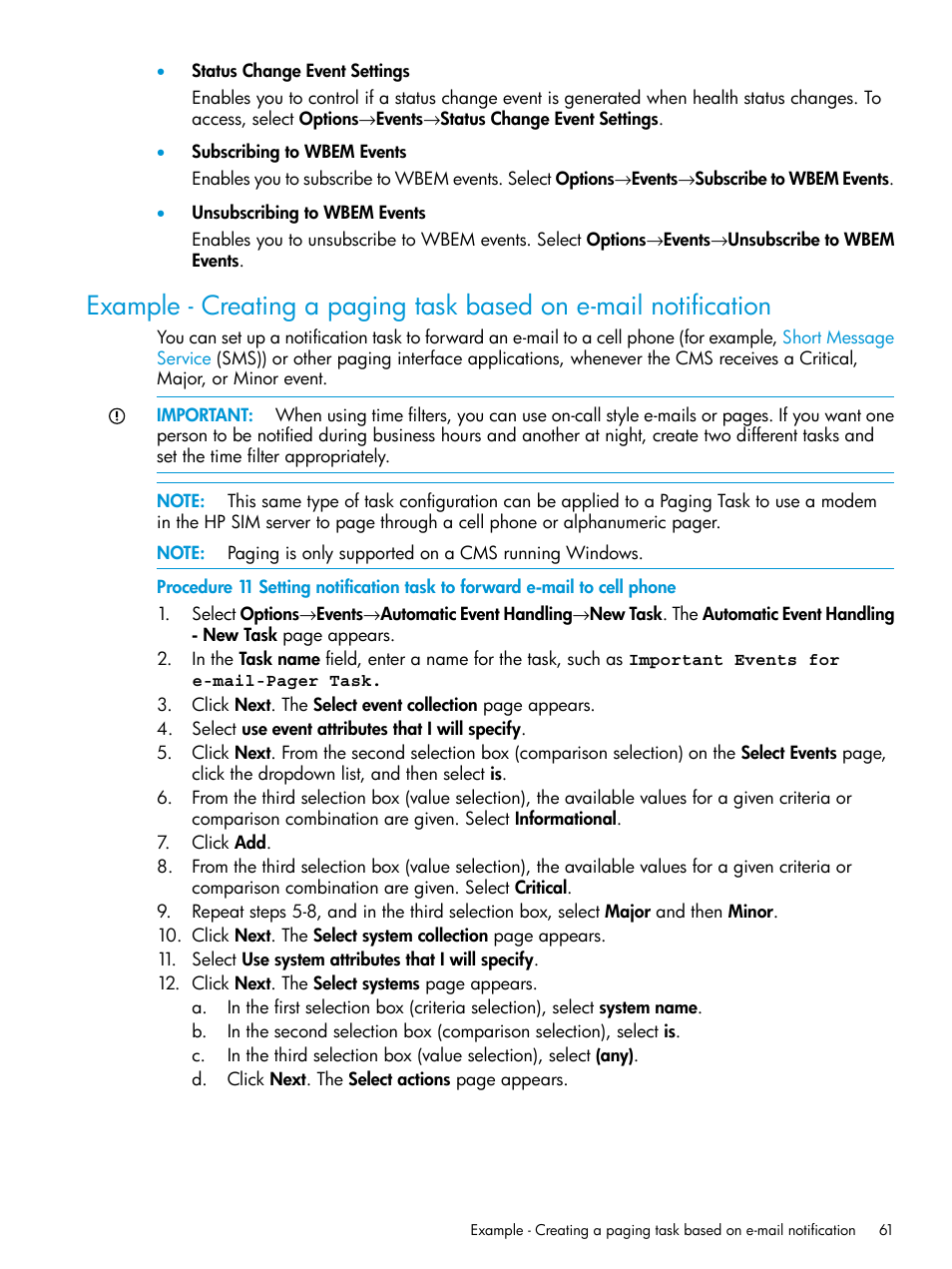 HP Systems Insight Manager User Manual | Page 61 / 259