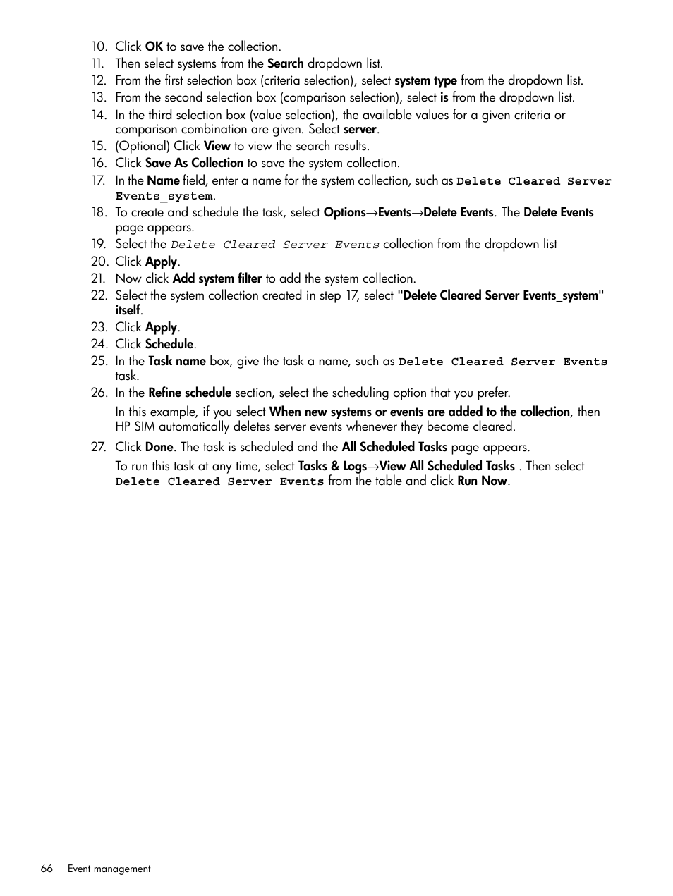 HP Systems Insight Manager User Manual | Page 66 / 259