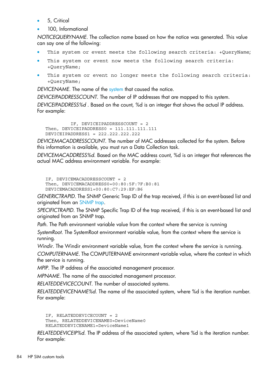 HP Systems Insight Manager User Manual | Page 84 / 259