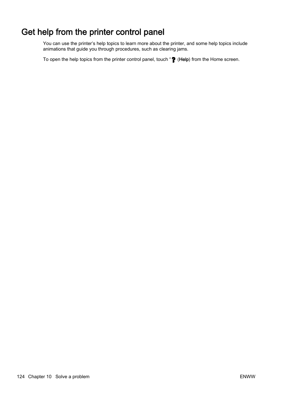 Get help from the printer control panel | HP Officejet Pro 8610 e-All-in-One Printer User Manual | Page 140 / 268