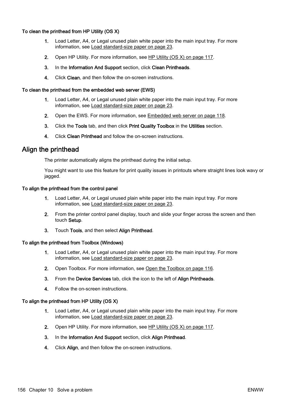Align the printhead | HP Officejet Pro 8610 e-All-in-One Printer User Manual | Page 172 / 268