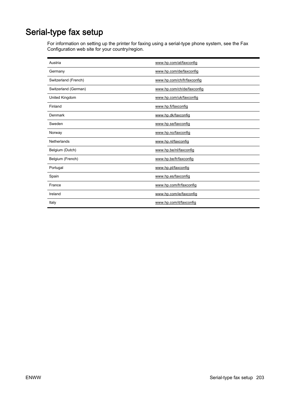 Serial-type fax setup | HP Officejet Pro 8610 e-All-in-One Printer User Manual | Page 219 / 268