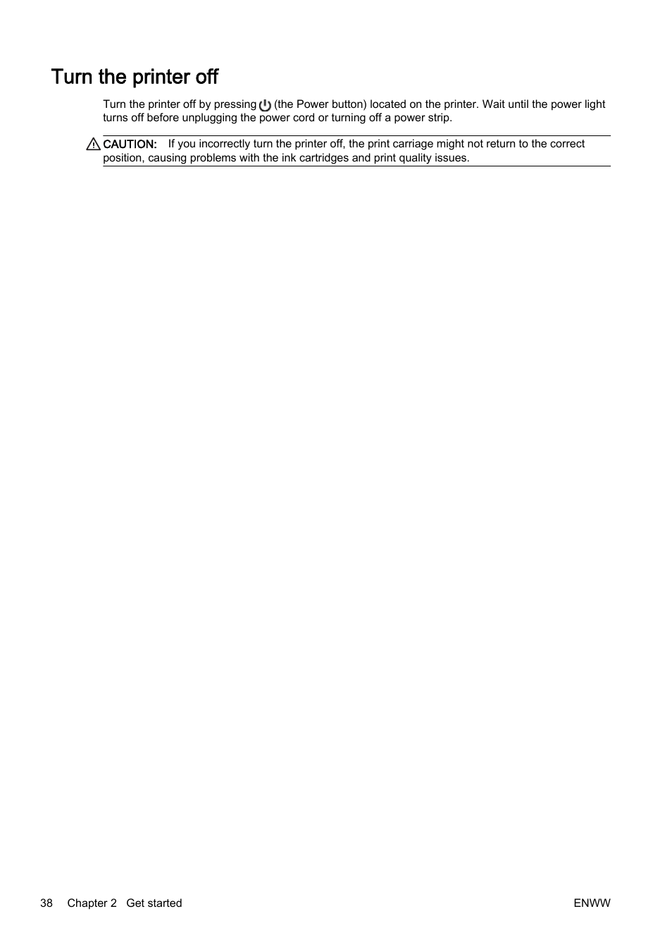 Turn the printer off | HP Officejet Pro 8610 e-All-in-One Printer User Manual | Page 54 / 268