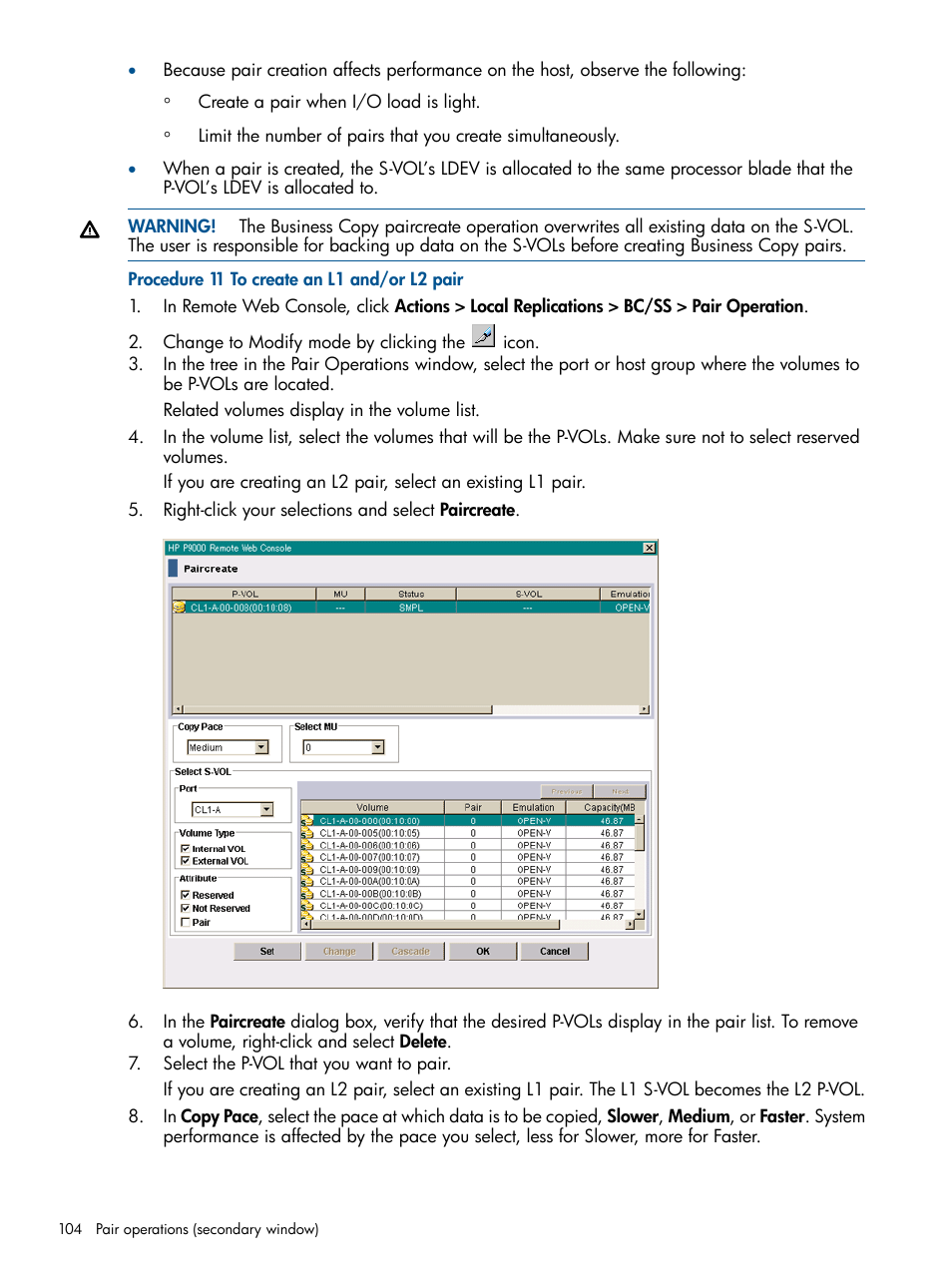 HP XP P9500 Storage User Manual | Page 104 / 132