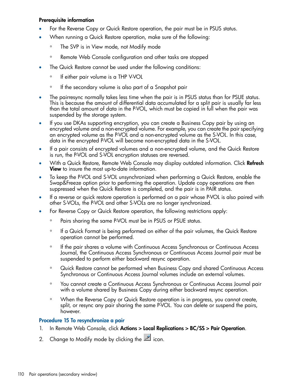 HP XP P9500 Storage User Manual | Page 110 / 132