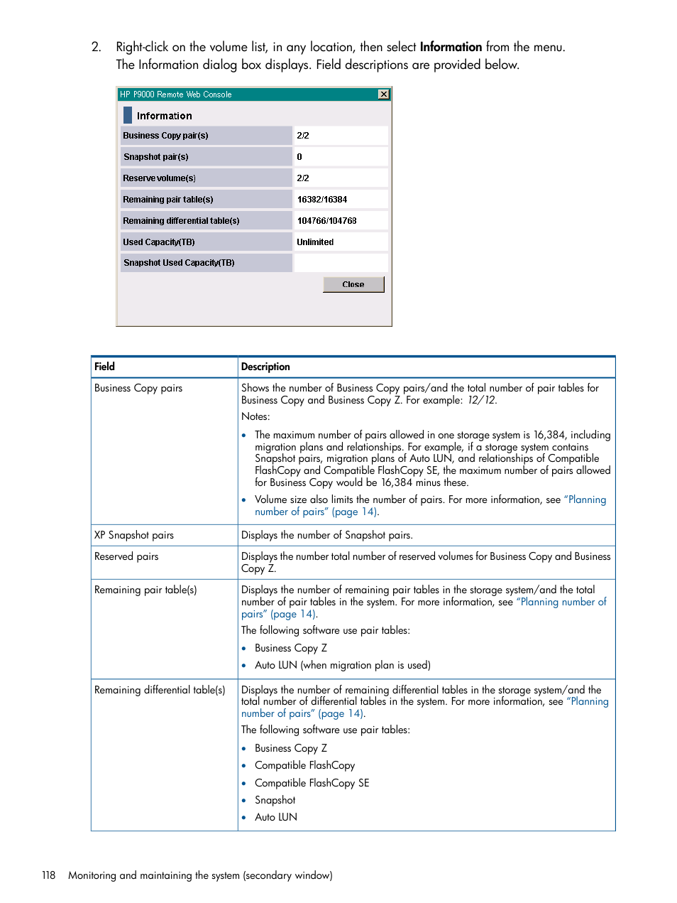 HP XP P9500 Storage User Manual | Page 118 / 132