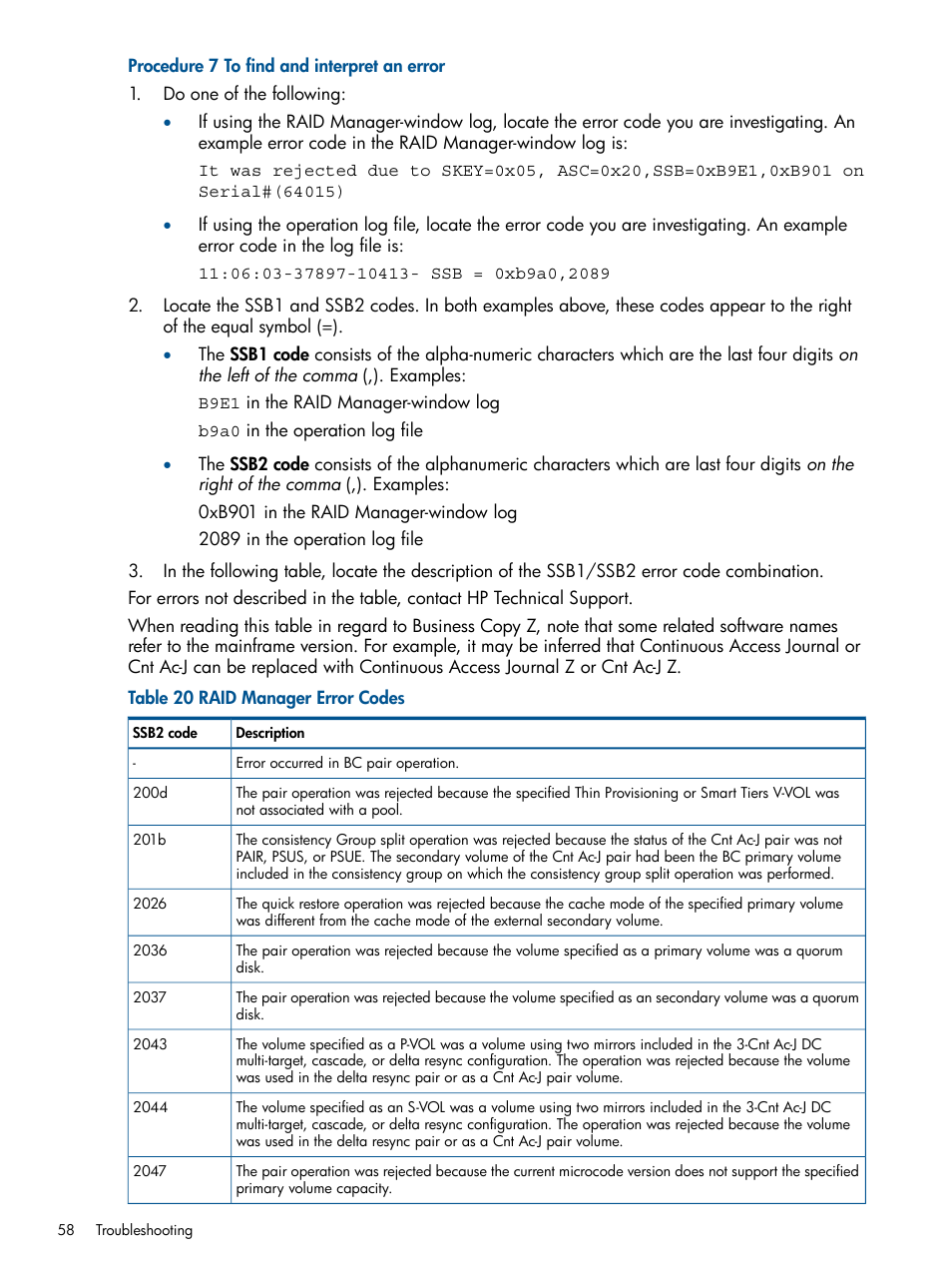 HP XP P9500 Storage User Manual | Page 58 / 132