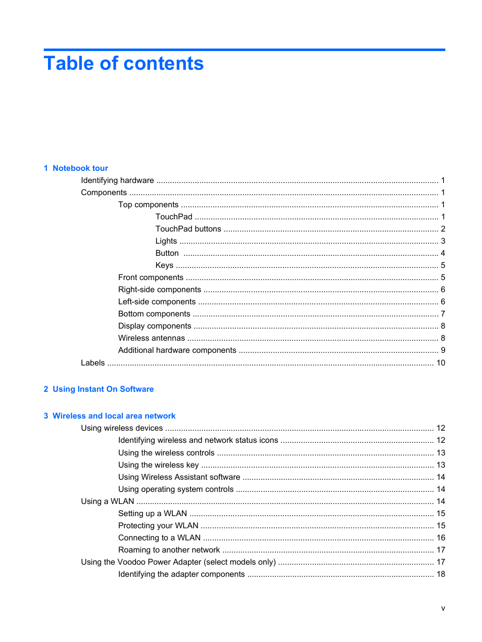 HP Envy 13-1003xx Notebook PC User Manual | Page 5 / 94