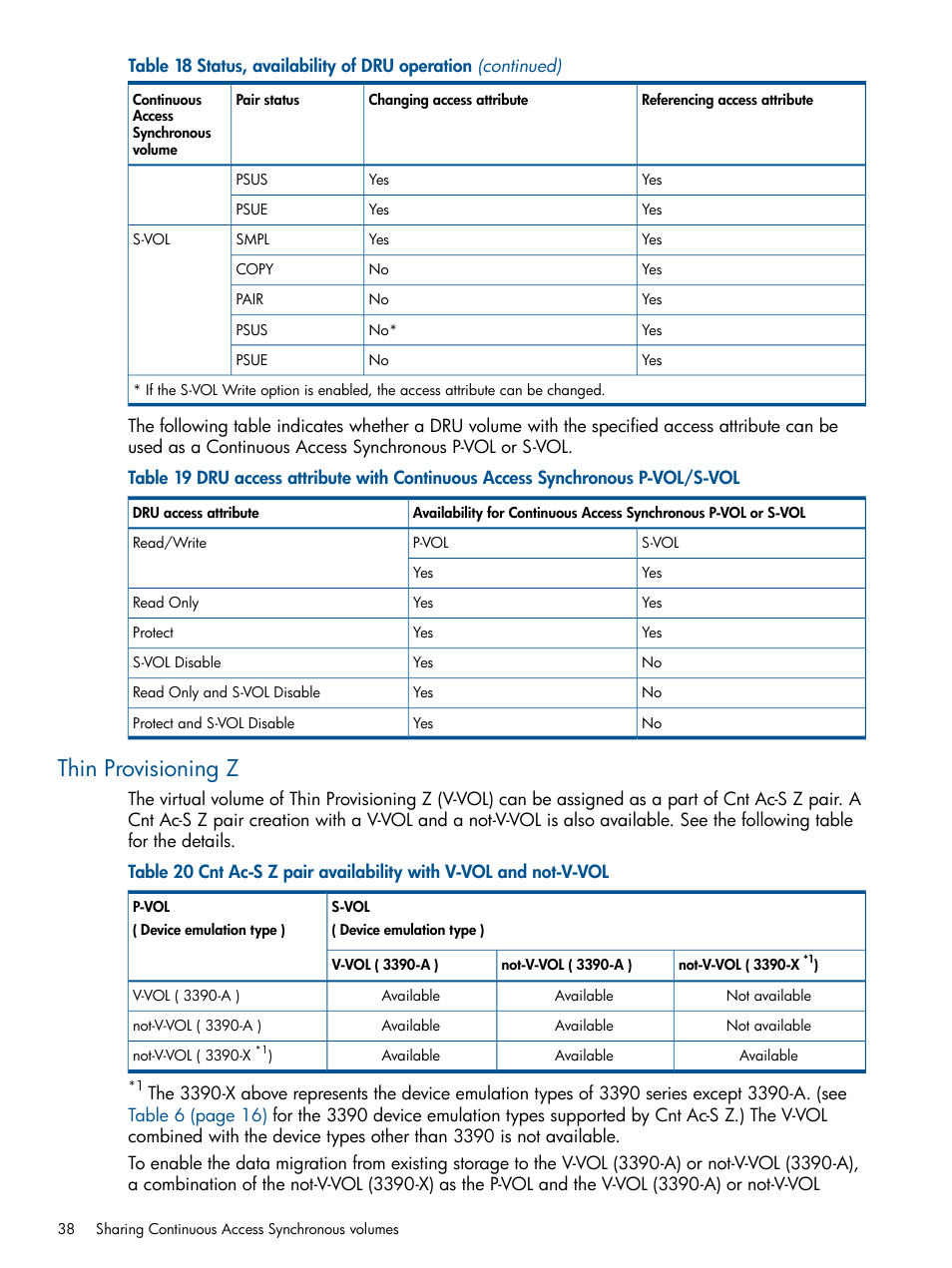 Thin provisioning z | HP XP P9500 Storage User Manual | Page 38 / 113