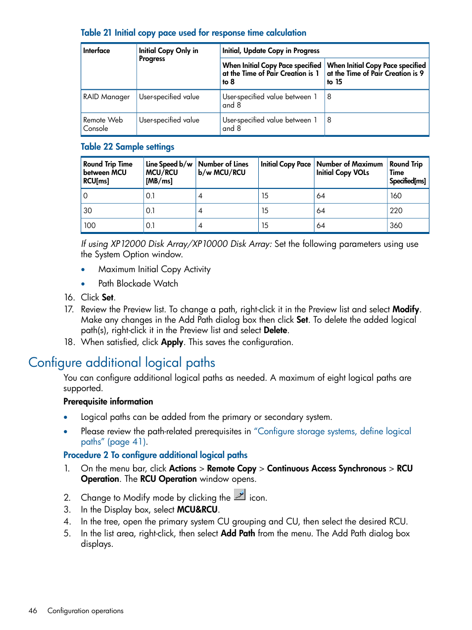 Configure additional logical paths | HP XP P9500 Storage User Manual | Page 46 / 113