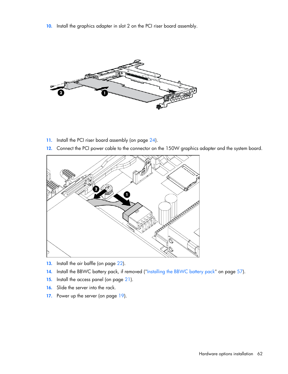 HP ProLiant DL360 G6 Server User Manual | Page 62 / 127