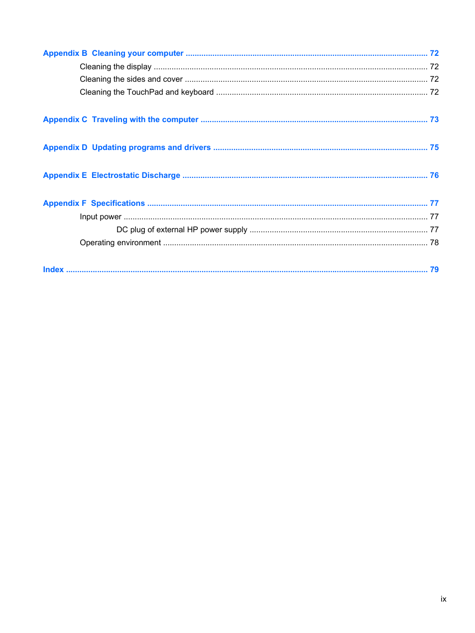 HP Folio 13-2000 Notebook-PC User Manual | Page 9 / 91